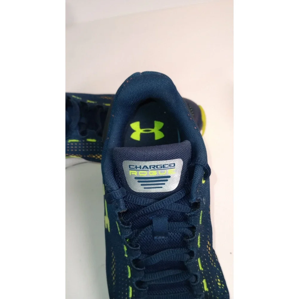 Under Armour Charged Rogue Blue Green Shoes 3021612-401 Womens 8.5 Youth 7Y